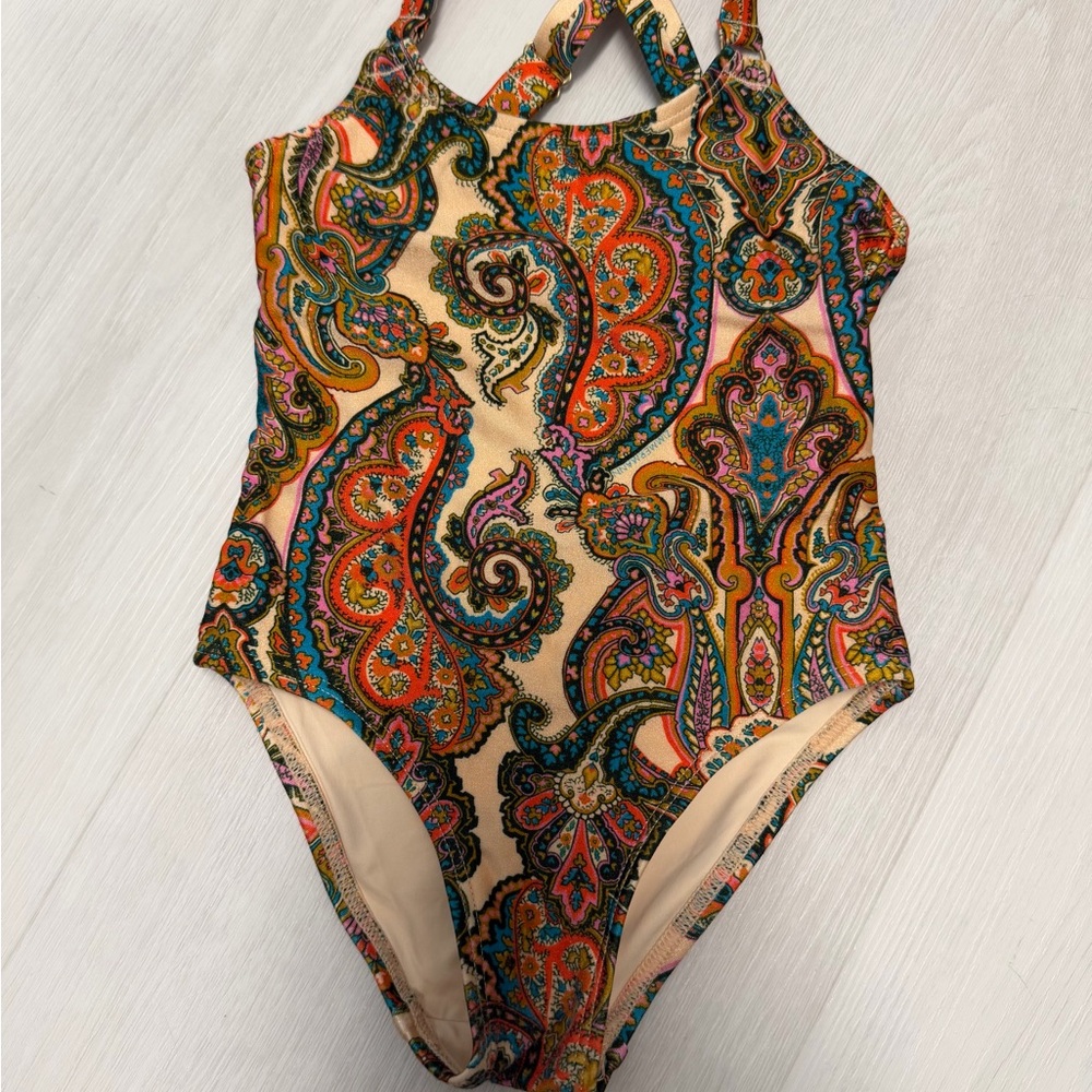 Zimmermann Multicolor Paisley Kids One Piece Swimsuit